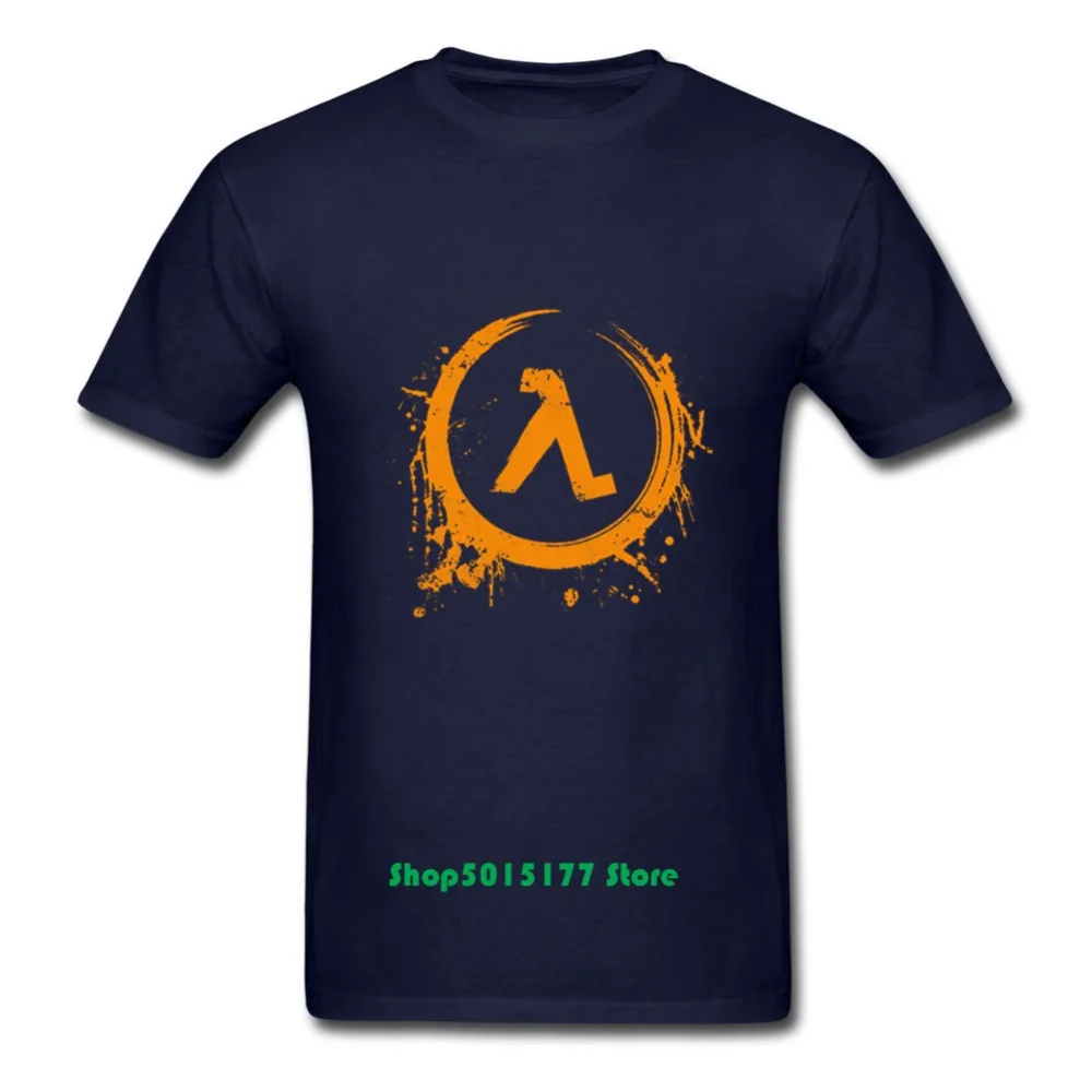 

Latest fashion Splash Ink design Half Life Logo T shirt Men's T-shirt graphic Printing half life 2 T Shirt half life 3 tshirt