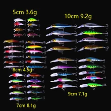 48 шт. рыболовная приманка набор Смешанная 5 модель Minnow Lure isca искусственный Professional Crankbait воблер PESCA бас карп рыболовные снасти