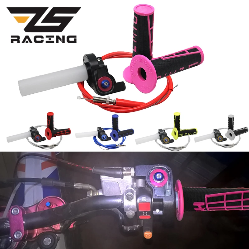 ZS Racing 22 мм 7/8 &quotповоротные быстросъемные ручки дроссельной заслонки и трос для