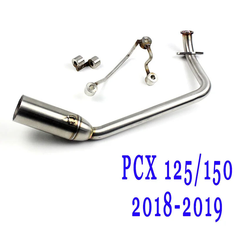 

2018-2019 Year PCX125 PCX150 Whole Set Exhaust Motorcycle Front Pipe Without Silencer For HONDA PCX 125 150 Scooter Pit Bike