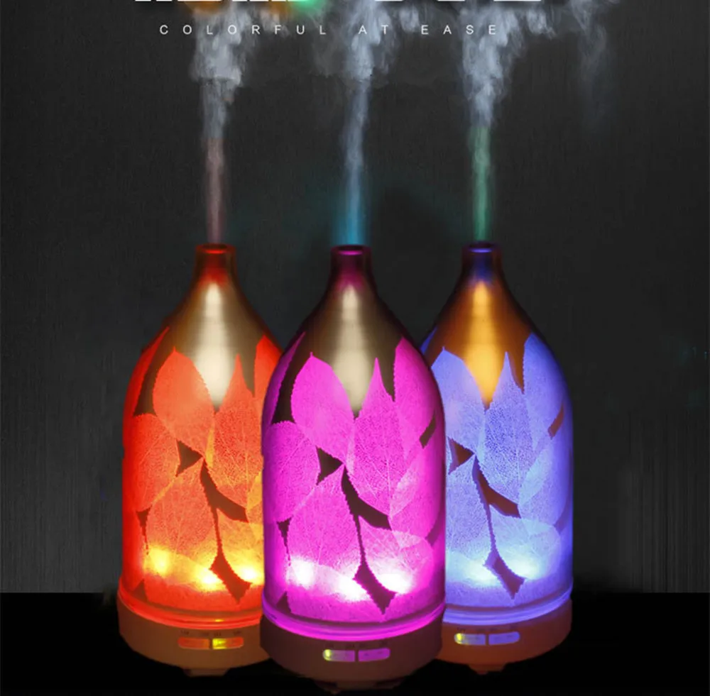 

100ML 3D Ultrasonic Cool Mist Humidifier Aroma Essential Oil Diffuser Led Night lights for Study Yoga Spa Home Office Bedroom