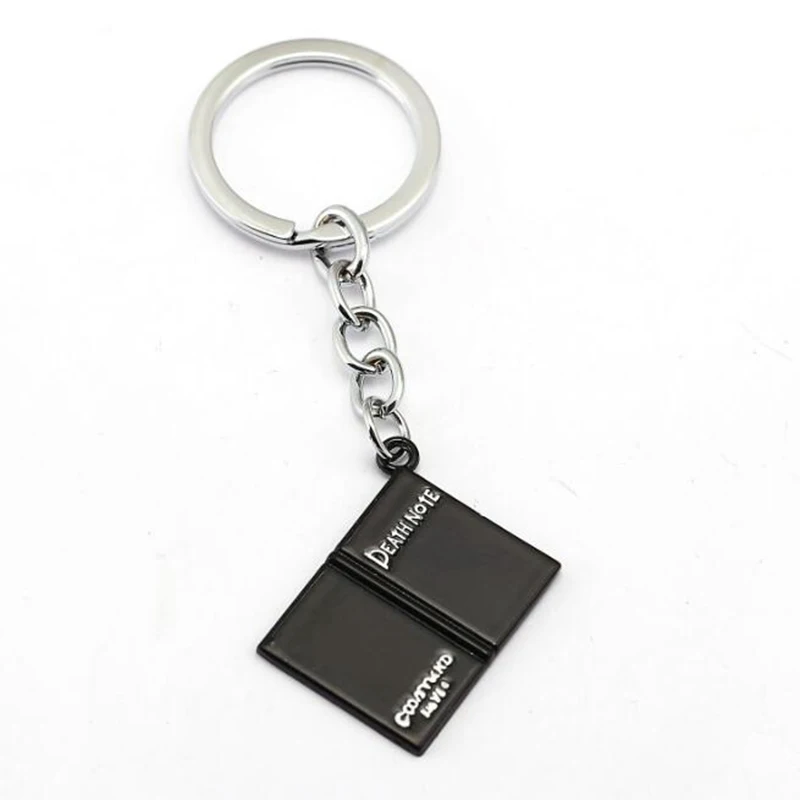 

1 Pc Hot Sale Anime Death Note Keychain Black Book Keyring Holder Pendant Figure Toy