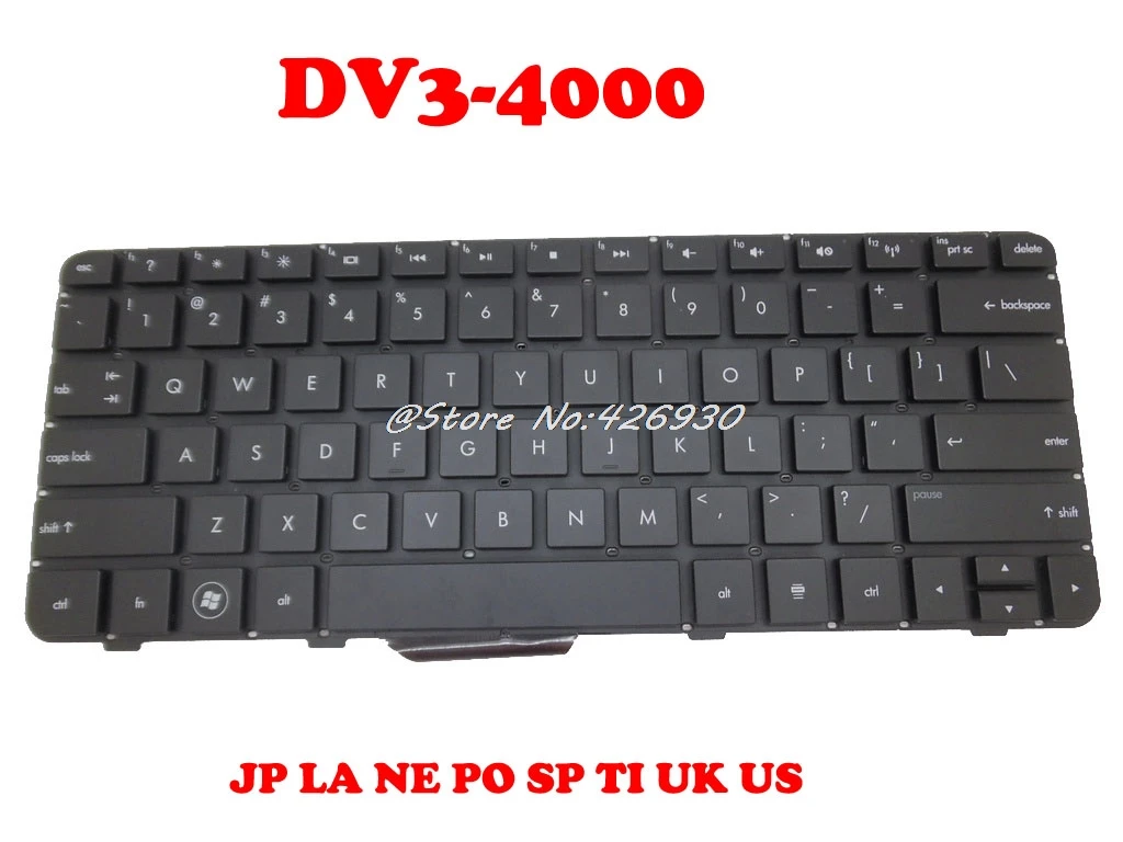 Клавиатура для HP DV3 4000 4100 584161 001 031 281 071 131 161 291 LA NE PO TI SP|laptop keyboard|keyboard for hpkeyboard keyboard |