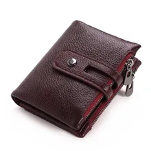 Artmi Mens Genuine Leather Bifold Card Case Wallet Double Zipper Coin Pouch Purse Credit Card Holder Buckle Wallet Artmi Mens Genuine Leather Bifold Card Case Wallet Double Zipper Coin Pouch Purse Credit Card Holder Buckle Wallet