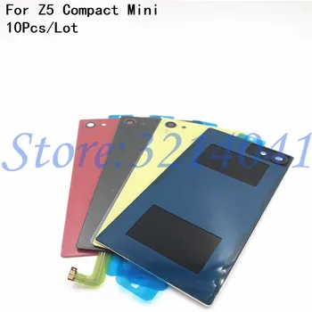 

10Pcs/Lot Back Glass Battery Door Housing Rear Back Cover For Z5 Mini Replacement For Sony Xperia Z5 Compact E5803 E5823+NFC