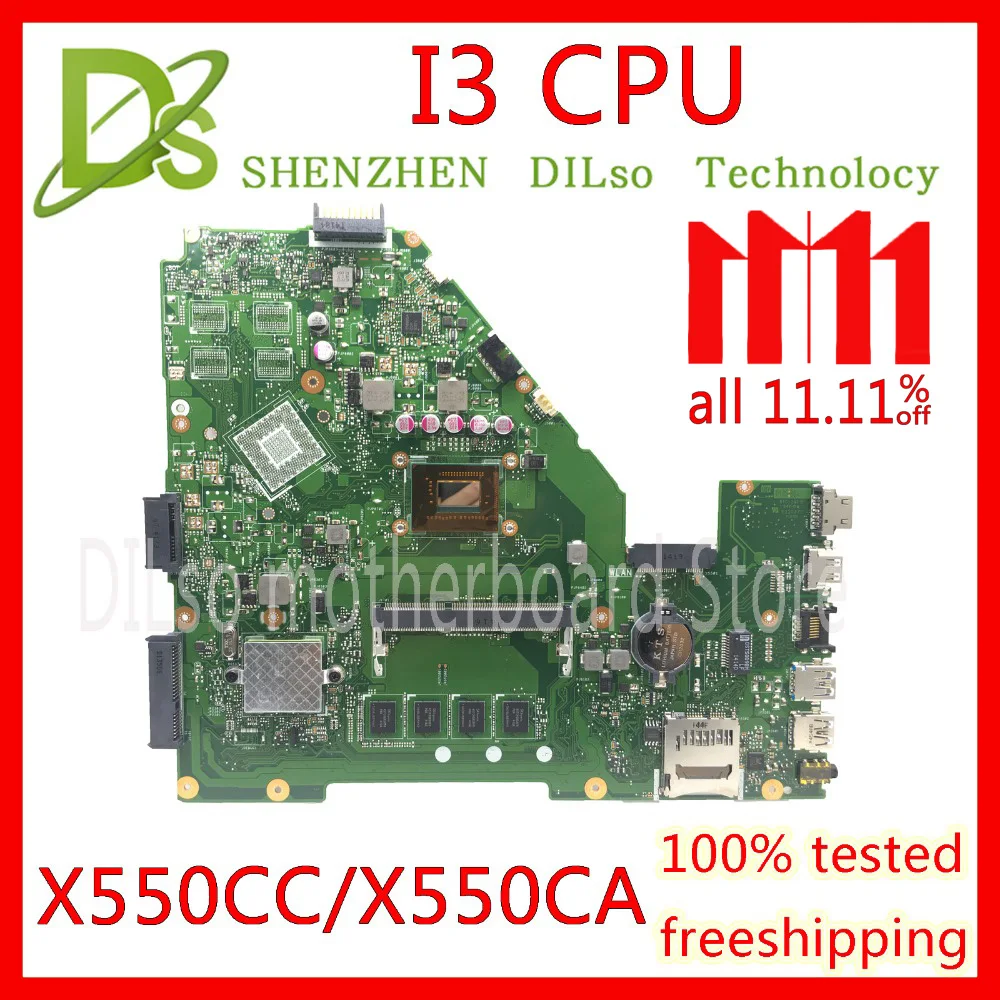 KEFU X550CC For ASUS X550 X550C X550CA X550CL Laptop motherboard X550CC mainboard I3 CPU GM 100% WORK Test original motherboard KEFU X550CC For ASUS X550 X550C X550CA X550CL Laptop motherboard X550CC mainboard I3 CPU GM 100% WORK Test original motherboard