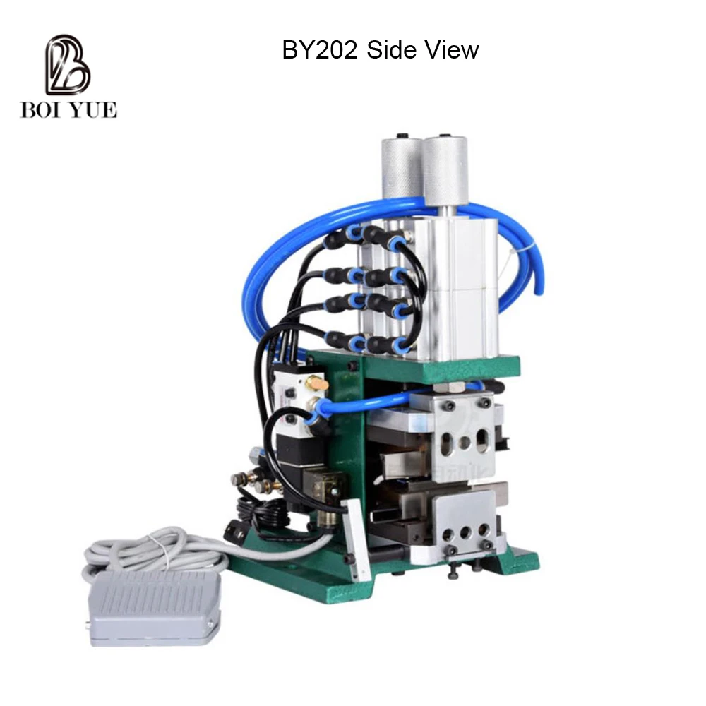 BY202 заводская цена пневматический многожильный провод зачистки машины зачистки и скручивания нескольких внутренних ядер