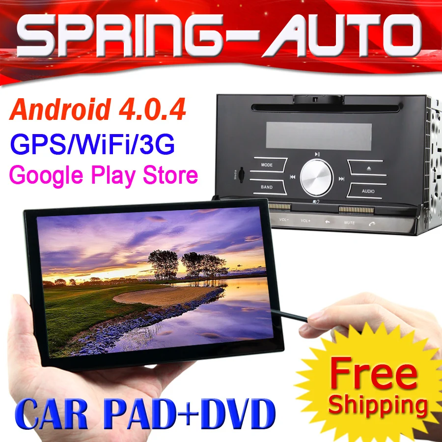 FREESHIPPING Android 4.0.4 2 din CAR Audio PC Tablet autoRadio Wifi 3G GPS  1G CPU+512M DVD GPS 7835A TV (PAD support Bluetooth)|gps travel|gps 510gps  l5 - AliExpress