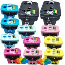 12 paket kompatibel hp 177 hp177 drucker tintenpatrone für hp photosmart c4283 c4483 c4583 c5283 d5363