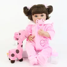 40 см полный Силиконовый Reborn Baby Doll игрушка для девочек мягкий винил Принцесса Мини младенцы кукла подарок на день рождения игровой дом игрушка