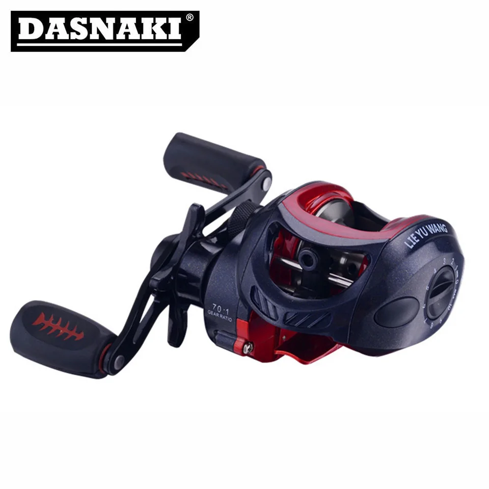 

DASNAKI fishing reels baitcasting One-way bearing fishing reel baitcaster 7.0:1 Ratio carretilha de pesca Fish bone soft handle