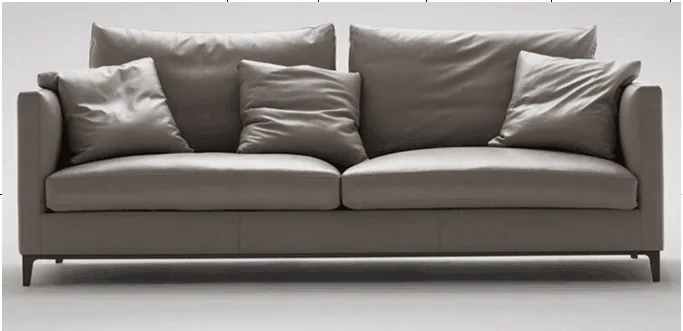 High quality cow top graded genuine real leather sofa/living room sofa furniture latest style home used three seat leather couch