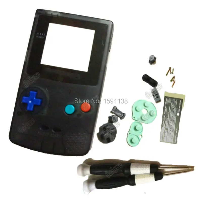 Горячая Распродажа Clear Black Цвет для GameBoy Замена Корпус оболочка мультфильм крышка