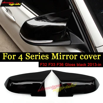 

For BMW F32 F33 F36 Rear View Mirror Covers Cap Decoration ABS Gloss Black 420i 428i 430i 435i 440i Mirror Covers Cap 2013-in