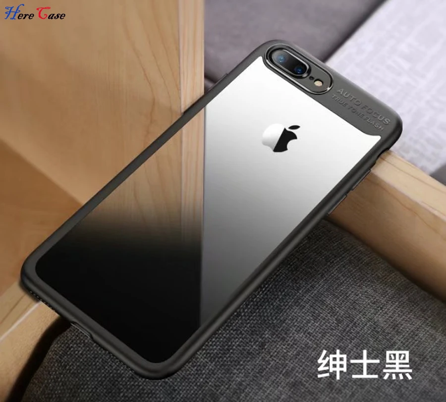 

Luxury Phone Cases For iphone 7 6 6s Plus Case Slim TPU&Acrylic Clear Transparent Back Cover For iphone 6 6s 7 Plus Shell Coque
