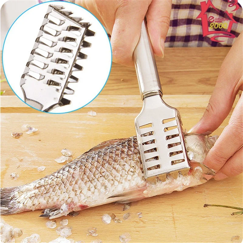 1 PCS New Arrival Practical Scaler Fish Scale Peeler Kitchen Scraper