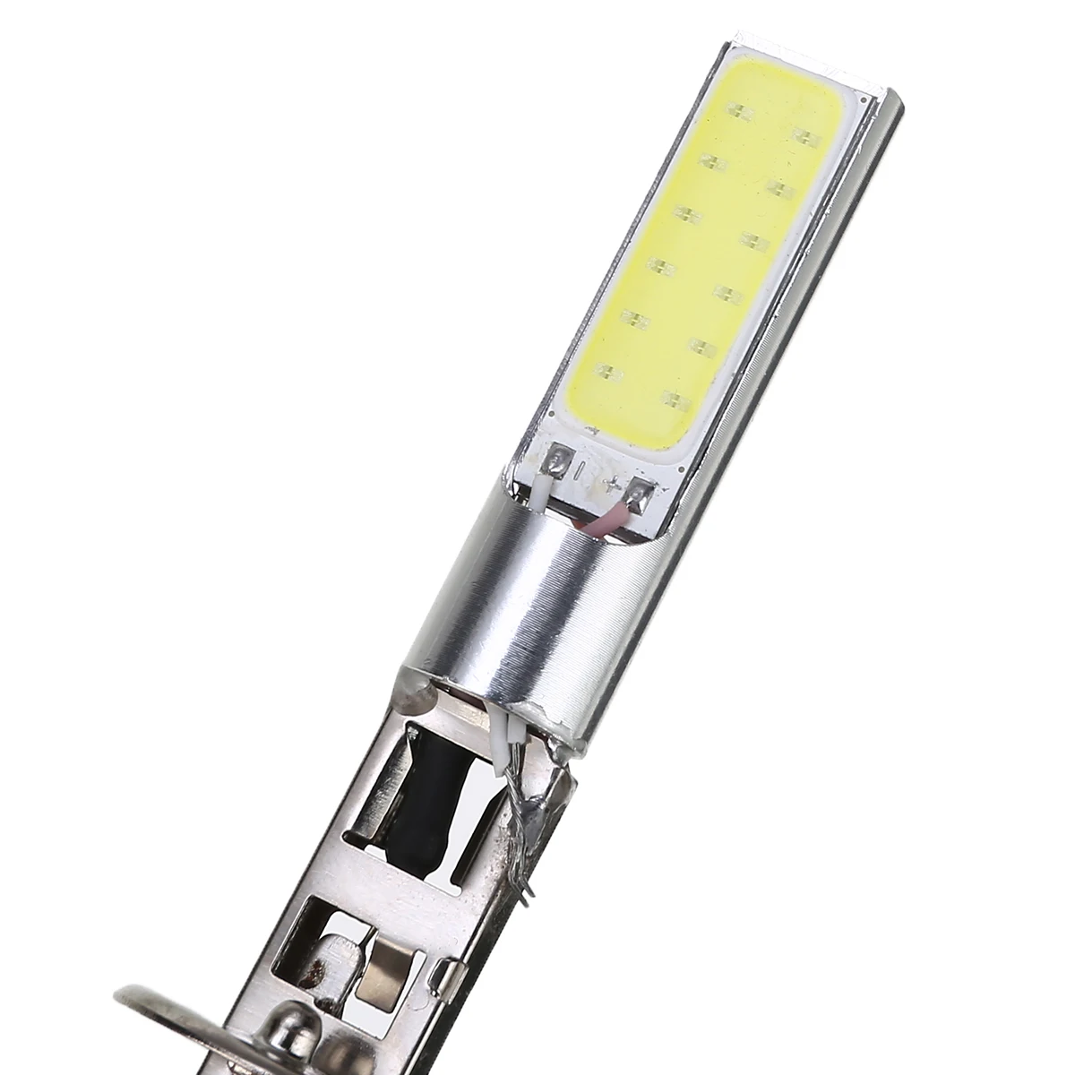 For Car Lighting 2pcs H1 COB LED Car Fog Light Headlight Daytime Running Light Bulb  DC 12V 6000K White Mayitr