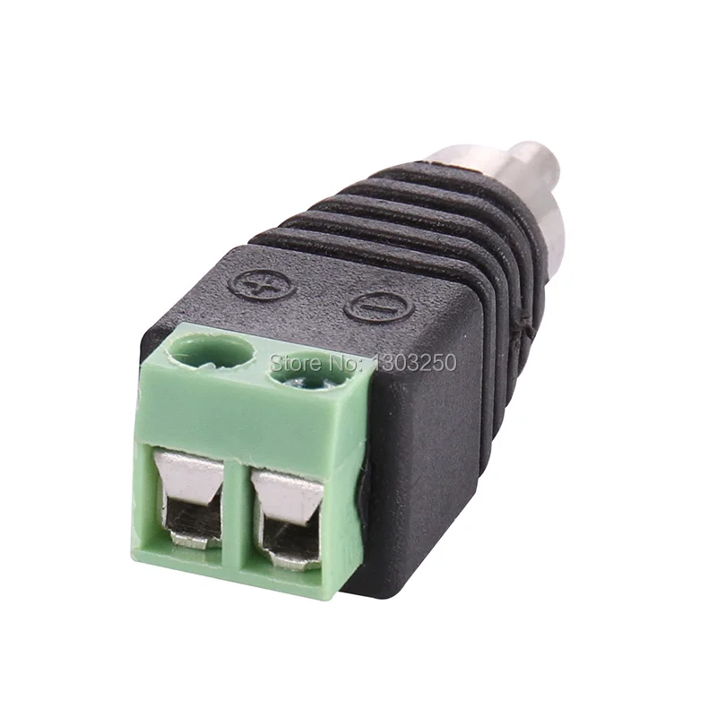 100 шт. Coax CAT5 для камеры CCTV RCA Видео Аудио AV Balun Разъем Мужской Adatper разъем|cat5 connector|cat5
