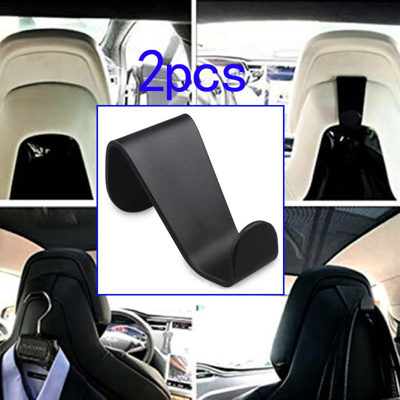 Bag Car Hook Holder Seatback Hanging For Tesla Model S X Interior 7.4x 4.2x 4.8cm Useful Practical Accessories