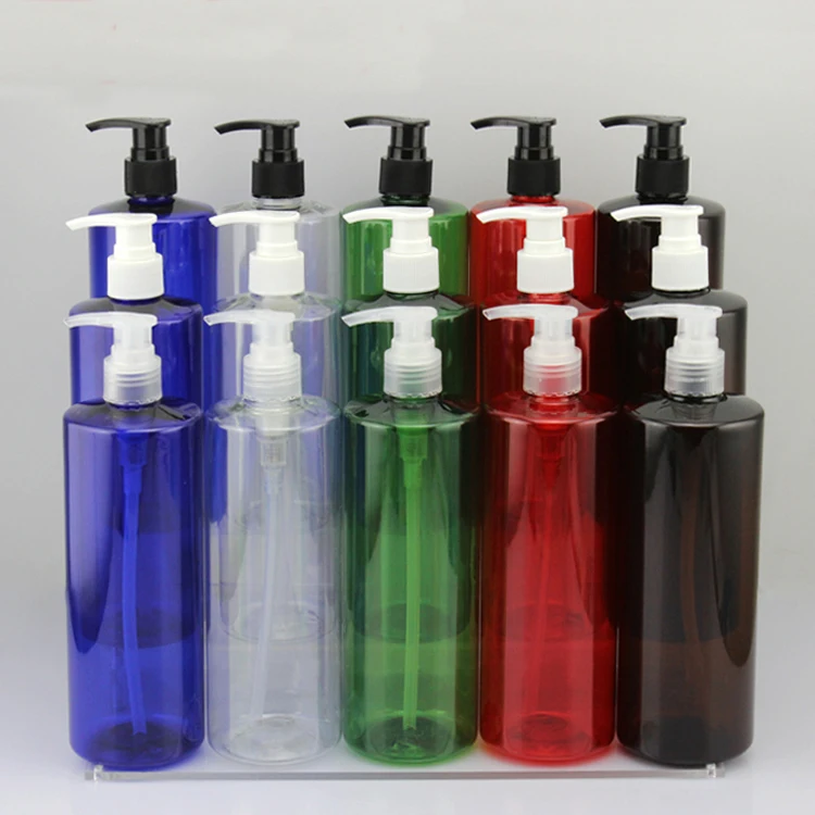 

(10pcs/lot) 500ml Empty plastic lotion pump bottle Shampoo shower gel packing bottle DIY travel cosmetic packaging bottle 500cc
