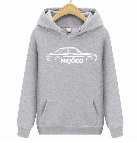 Толстовки, свитшоты, hgfj FORD ESCORT MK1 Мексика вдохновил классический худи с рисунком машинки, толстовки