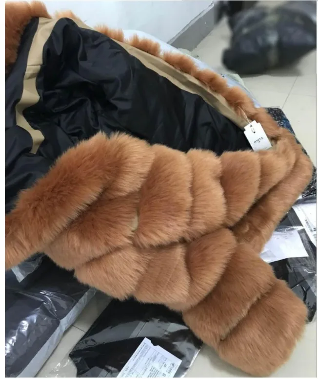 ZADORIN Winter Luxury Faux Mink Fur Coat Hooded Women Thick Warm Fluffy Faux Fur Jacket Ladies Coats Black Pink Fur Pele - Цвет: Camel