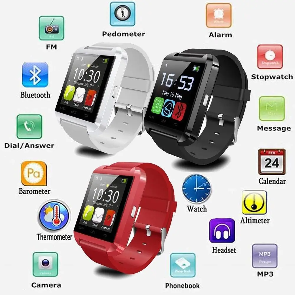 Bluetooth Smartwatch U8 U font b Smart b font font b Watch b font for iPhone Bluetooth Smartwatch U8 U font b Smart b font font b Watch b font for iPhone