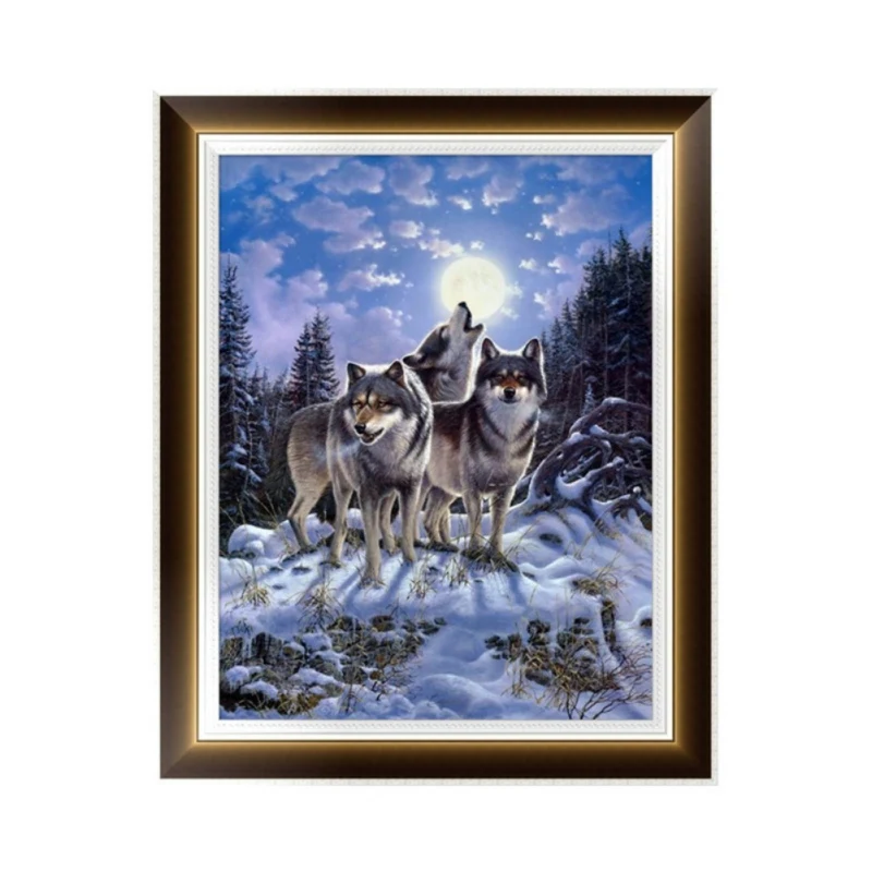 

2018 New 5D DIY Diamond Painting Embroidery Home Decor Cross Stitch 5D No Frame Elephant Pattern Mosaic Diamond Painting