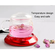 Домашний чайный горшок, кружка, подогреватель, многофункциональная грелка для рабочего стола, подогреваемый кофе, чай или свеча, восковая грелка, красный чайник, триветы