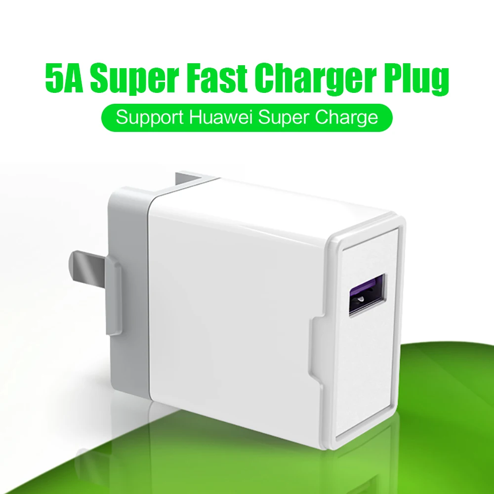 

SIKAI 5A Super Quick Charging Plug For Huawei Mate 20 pro Mate X Super Fast Charger Wall Travel Safe Charge Adapter For Samsung