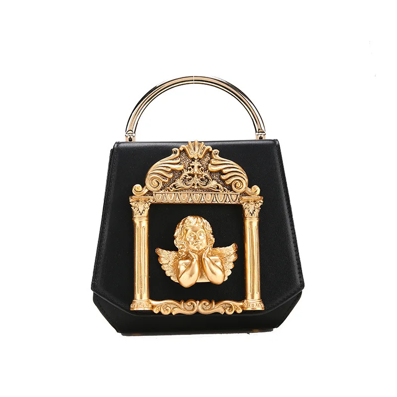 

High-end custom dinner bag Baroque angel handbag 2019 new lady single shoulder oblique span package copyright department