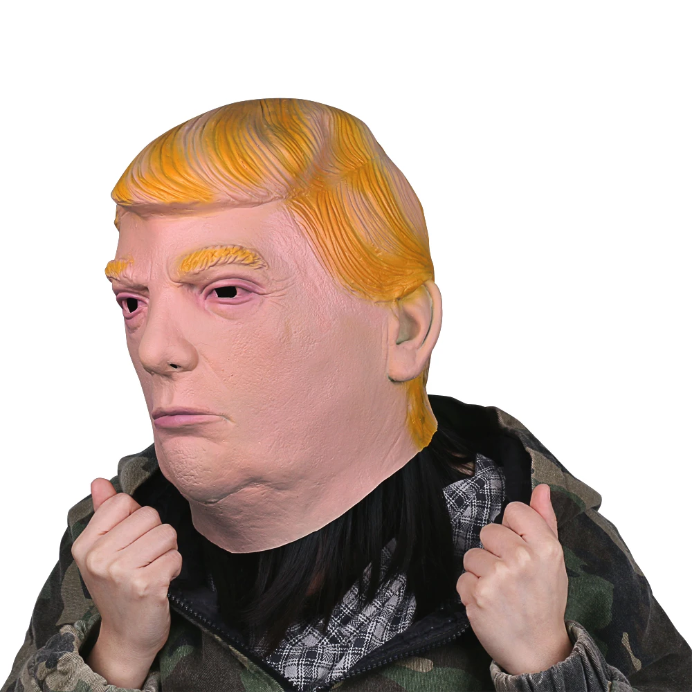 1PC Donald Trump Mask Billionaire Presidential Costume Latex Cospaly Mask For Halloween Party Decorations Ornament (4)
