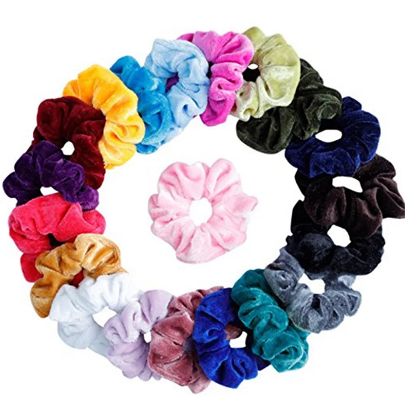 

20/36/46Pc Velvet Soft Elastic Hair Rubber Bands Holder Tie Rope for Women Girls Scrunchie Headbands Hair Accessories