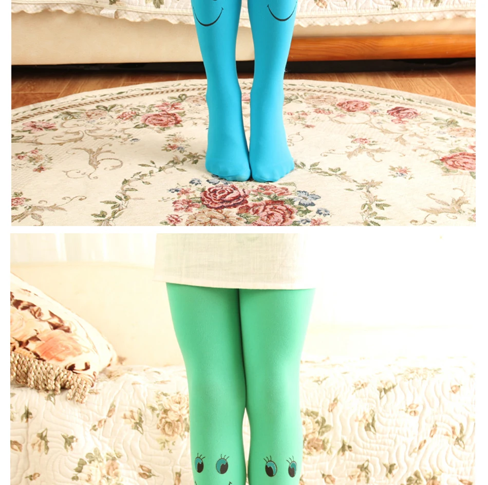 2-10T Spring Summer Girls Cotton Tights Footed Seamless Knitted Dance Ballet Toddler Baby Girls' Pantyhose For Autumn
