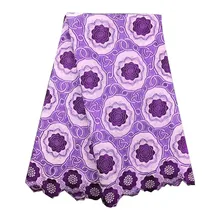 Швейцарская вуаль кружевная хлопковая вуаль кружевная фиолетовая вышивка в Швейцарии 058 высокое качество нигерийская французская вуаль кружевная ткань