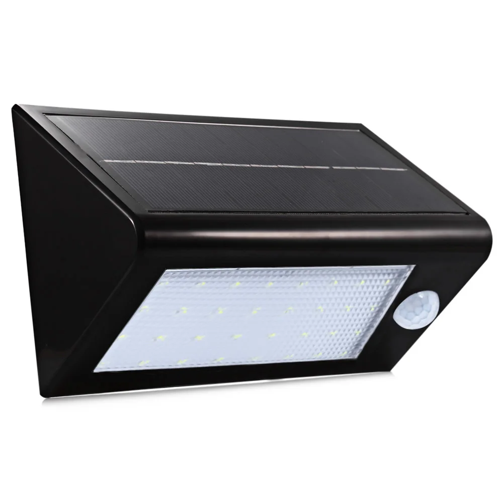 

Modern Solar Powered LED Wall Lamp Waterproof Motion Detector Door Lights Outdoor Lighting With Human Body Induction Function