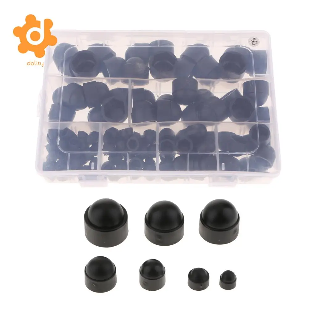 145 Pieces Universal Car Wheel Tyre Nut Cap Bolt Cover M4 M5 M6 M8 M10 M12