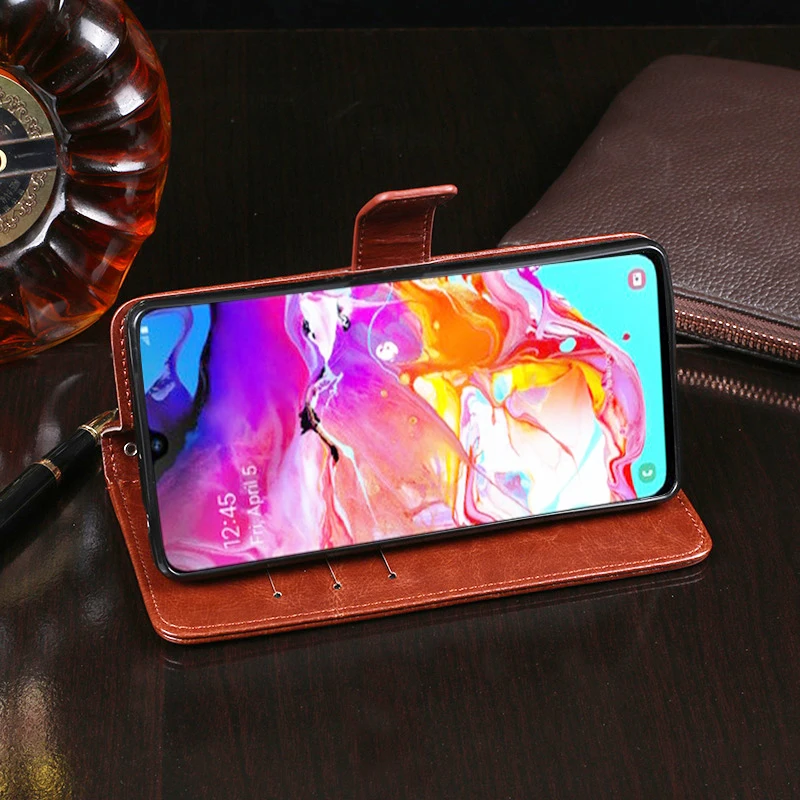Кожаный чехол книжка для Samsung Galaxy A70 A60 A50 A40 A30 A20 A10 M30 M20 M10 A6 A8 J4 J6 S10 Plus A7 2018 J5 J7 2017