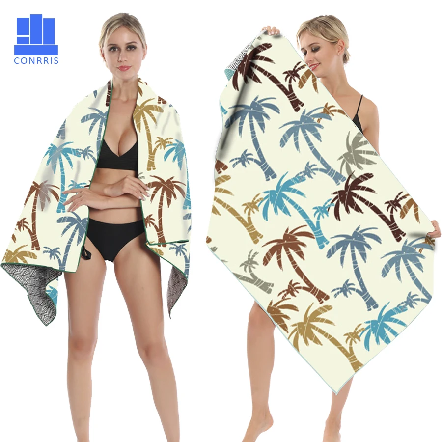 

GNORRIS Printed pineapple Microfiber Geometric towels Quick drying Travel Sports towel Blanket Bath swim Camping beach towel