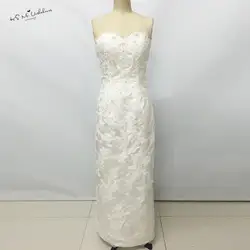 Vestido De Casamento великолепные Кружево свадебное платье 2017 Бусины оболочка Свадебные Платья для женщин Милая Высокое качество пользовательские