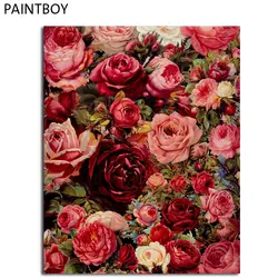 Картина маслом flowercoloring по номерам DIY живопись по номерам на холсте Home Decor для Гостиная 40*50 см GX7524