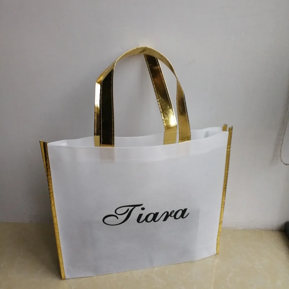 

1000pcs/lot Factory wholesale customized recyclable non woven shopping tote bag with your logo