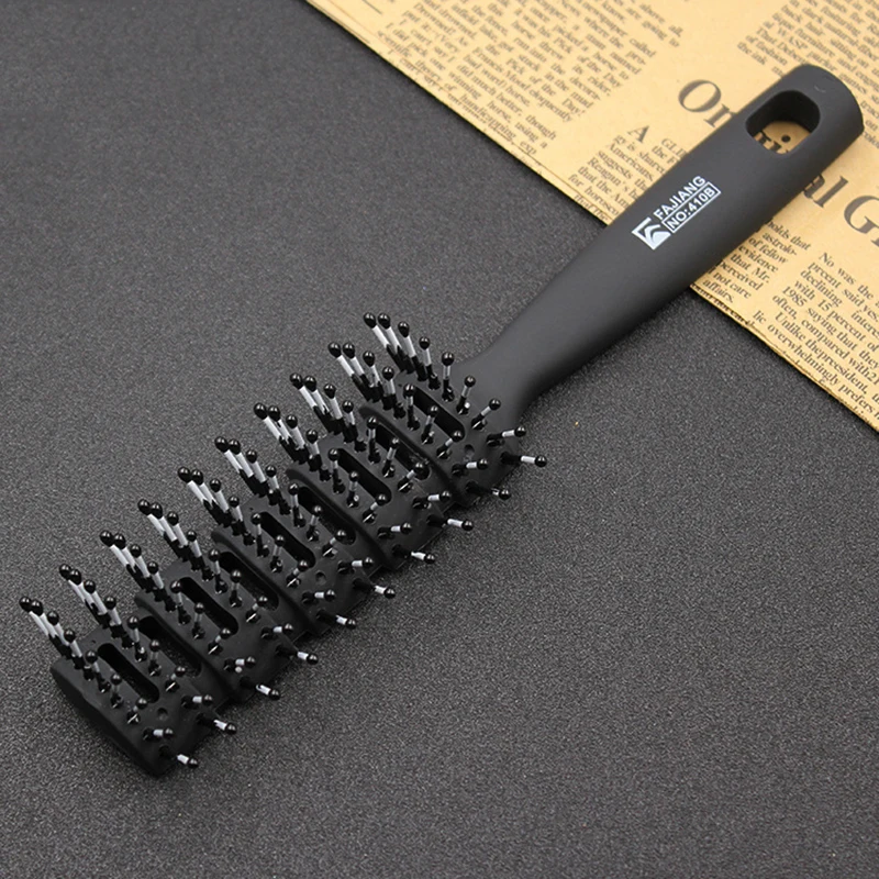 

Hair Comb Scalp Massage Comb Hairbrush Bristle&Nylon Women Wet Curly Detangle Hair Brush for Salon Hairdressing Styling Tools