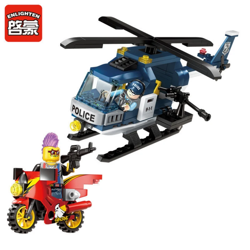 Enlighten Building Block City Thunder Sniper Helicopter MOC Educational Brick-Without Original Box | Игрушки и хобби