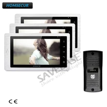 HOMSECUR 1C3M 7 «Hands-free видео и аудио смарт-дверной звонок с сенсорной кнопки монитор