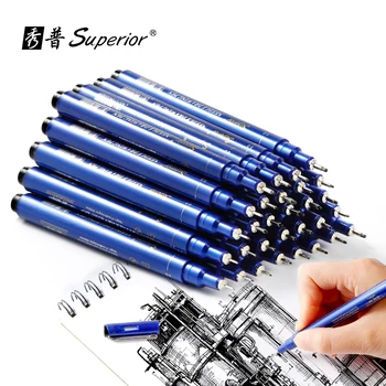 

Superior 8pcs/Lot Different Types Pigment Fine Liner Water Based Sketch Markers for School Children Stationery Supplies