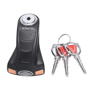

Veison Security Disk Lock Motorcycle Bicycle Scooter Anti-Theft Rotor Brake Waterproof Padlock Motorcycle Disc Brake Lock