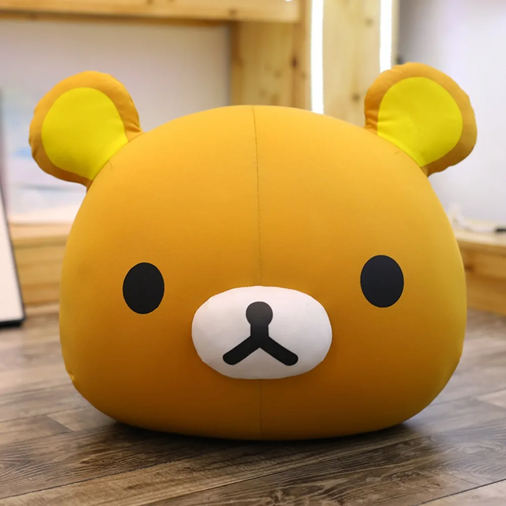 

20/40/60 Soft Cartoon Bear head Lovely Plush Toy Cushion Pillow Doll Birthday Gift for Kids Children