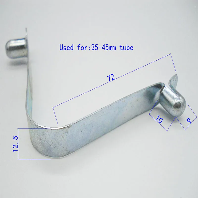 Manufacture galvanized tube snap lock , dual head Spring button clip