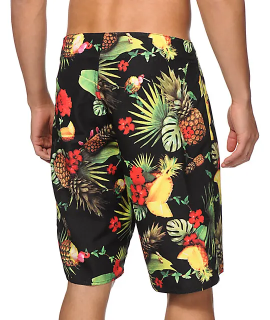 Men's Pineappple Print Boardshorts Size 29-38 Inch Men's Pineappple Print Boardshorts Size 29-38 Inch